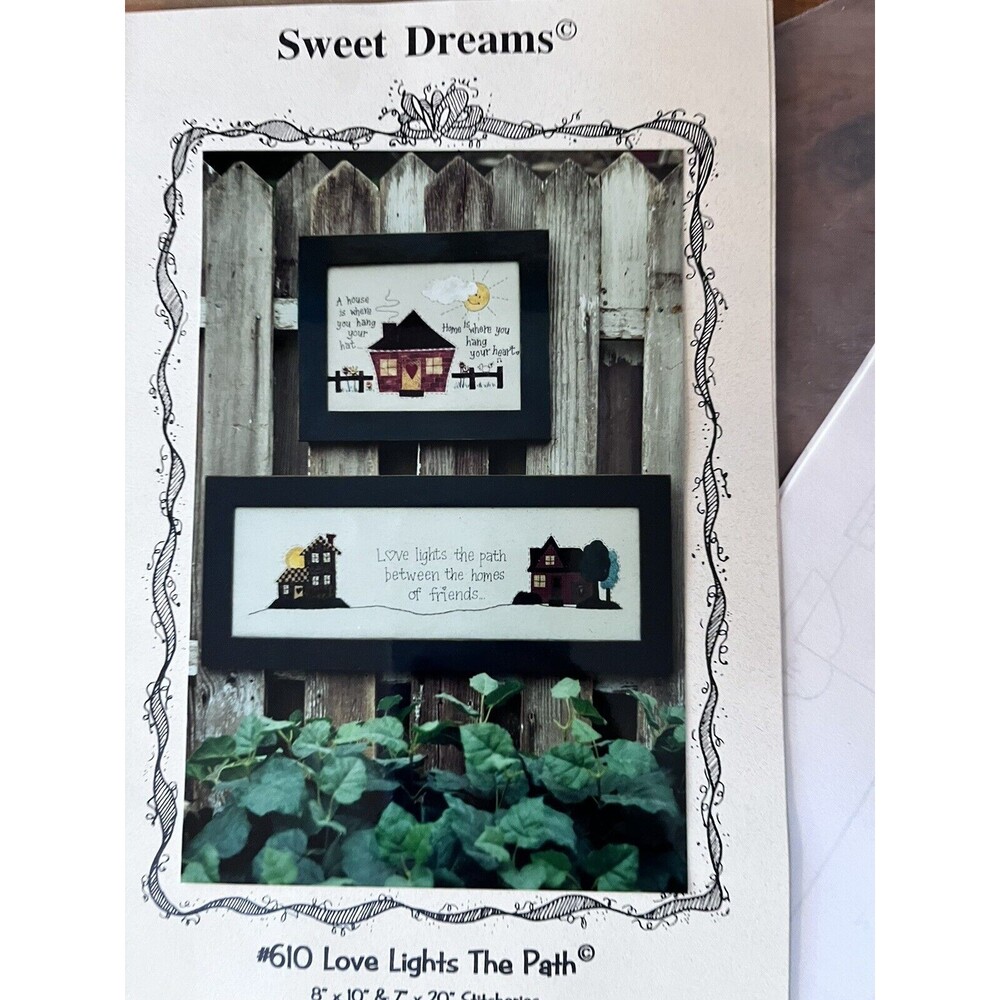 Craft Pattern #609 Friends & Flowers Stitcheries NOS Sweet Dreams Homespun
